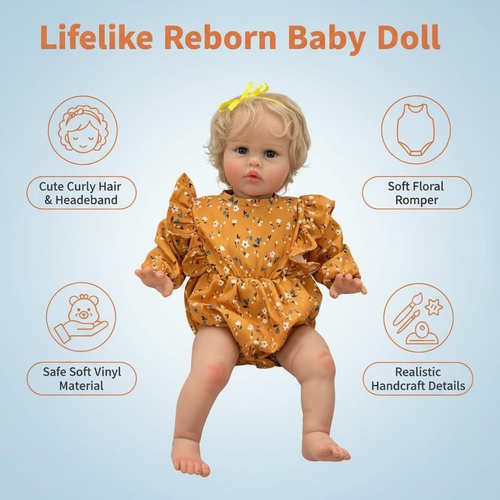 Baby Products For Skin - 60cm Reborn Ellie Realistische Babypuppe Mädchen