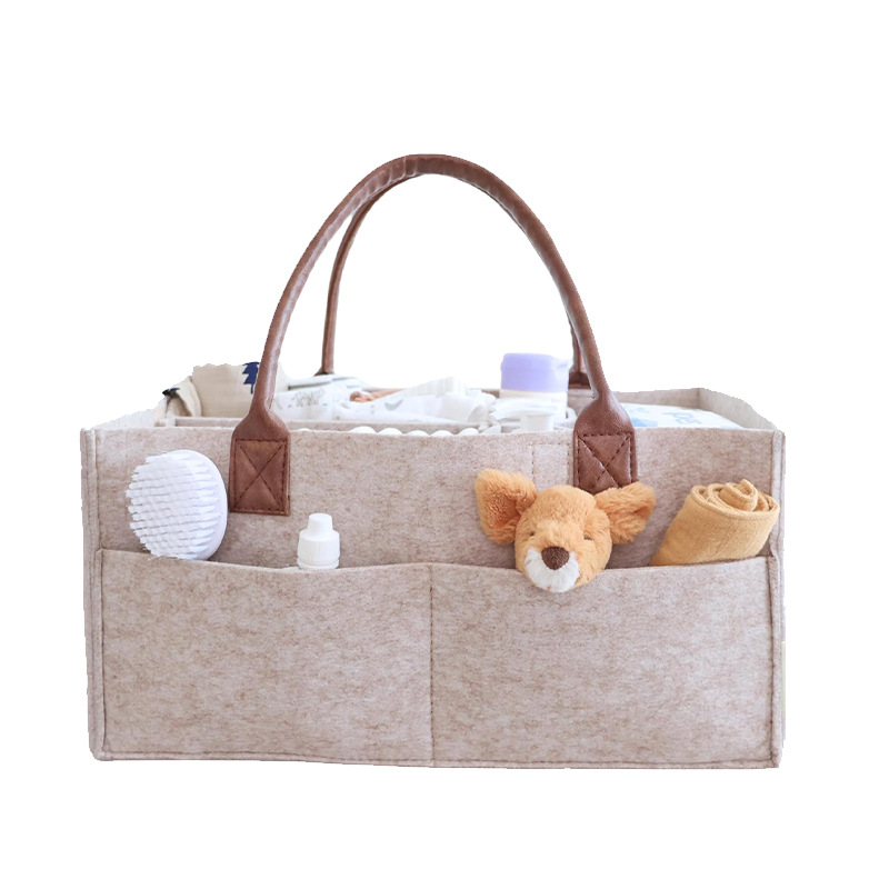 Baby Products Basket - Baby Filz-Aufbewahrungskorb für Kinderzimmer, Wickeltasche mit