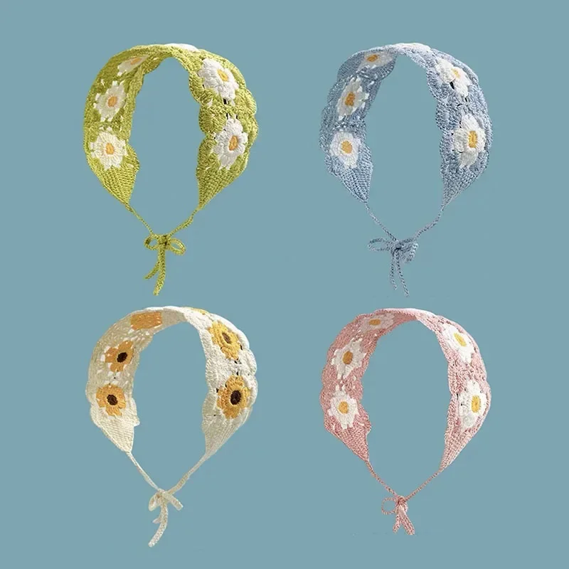 Baby Products Trending - Koreanische Ins Eltern-kind-Sonnenblumen Stirnband Häkeln Haar