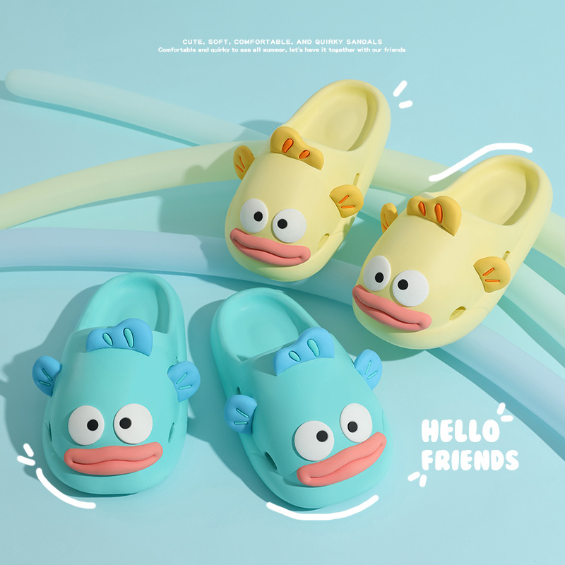Baby Gate Stairs - Clownfisch-Sandalen – Damen-Sommer-Sandalen mit geschlossener Zehenpartie,