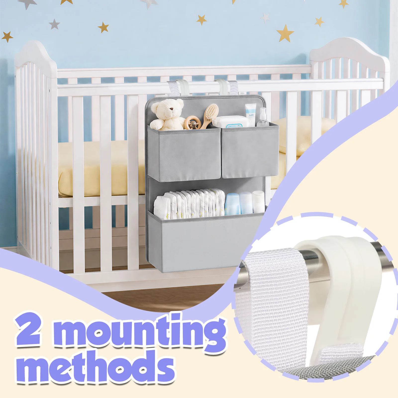 2-stufiger Hängender Windel-Or – Baby Products Basket Bewertung und Preis