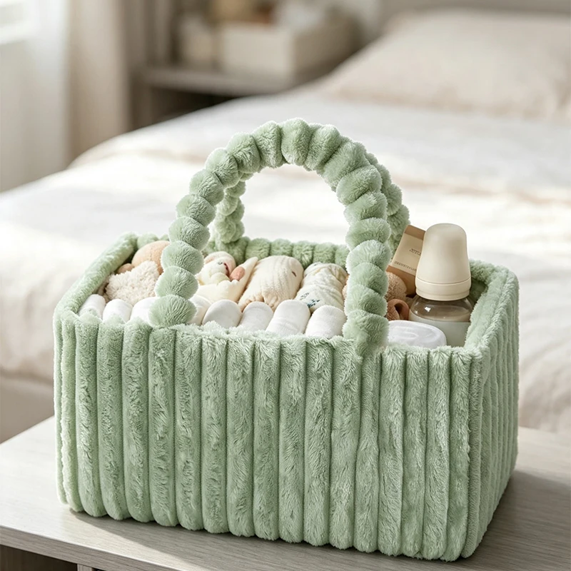Weiche Flanell-Kosmetiktasche, – Baby Products Basket Bewertung und Preis